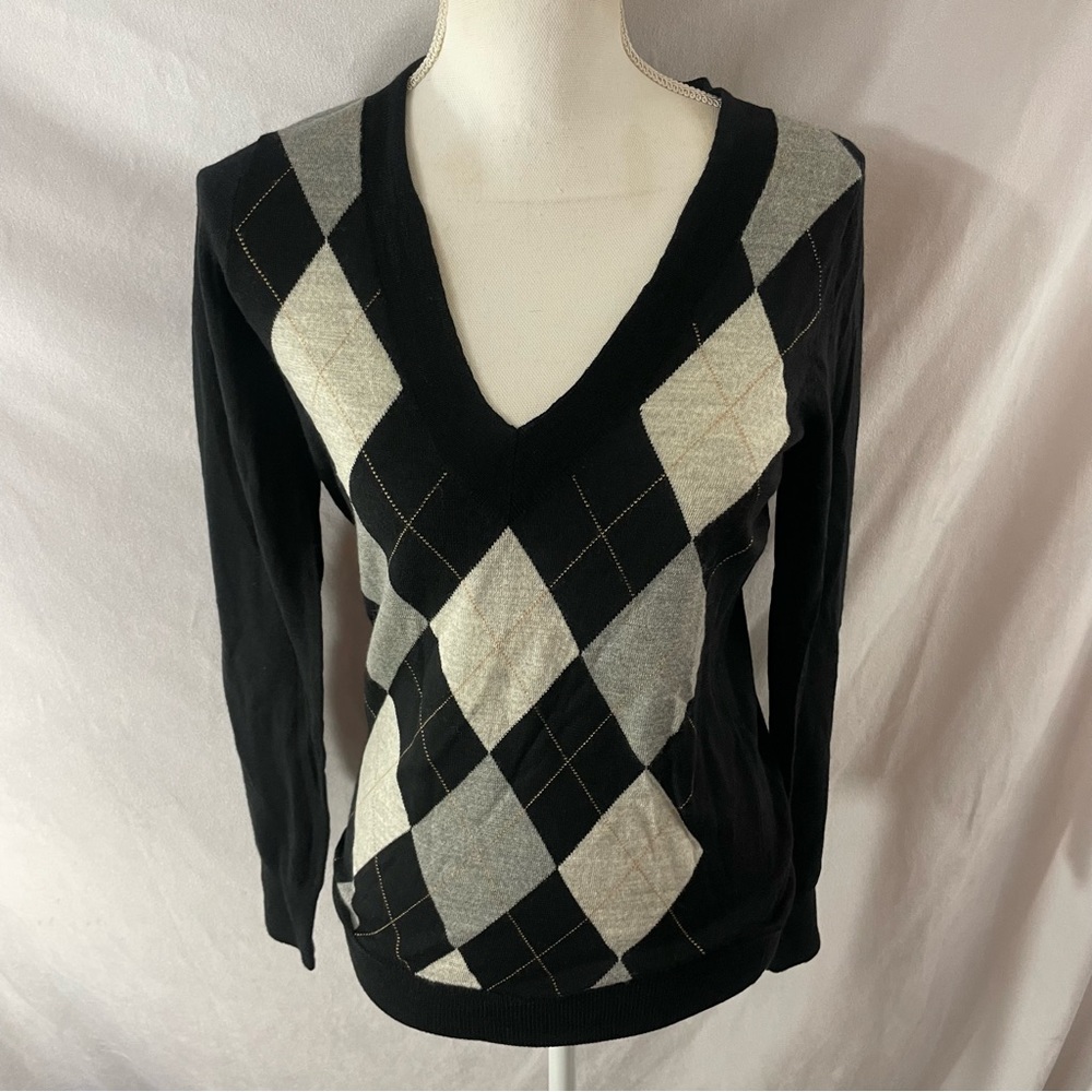 J.Crew Merino Wool Argyle Sweater